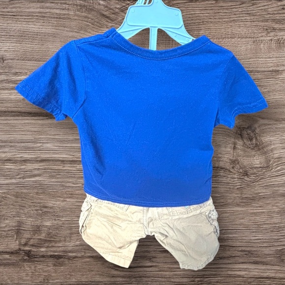 Gumballs 3T Blue Speed Graphic Tee& Cargo Shorts Set. EUC. - Picture 8 of 9